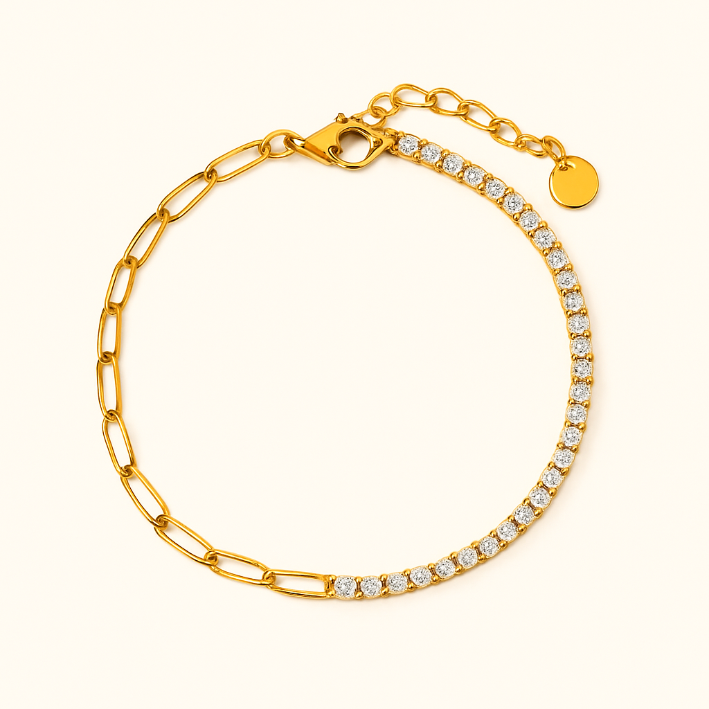 FAE Paperclip and Tennis Bracelet