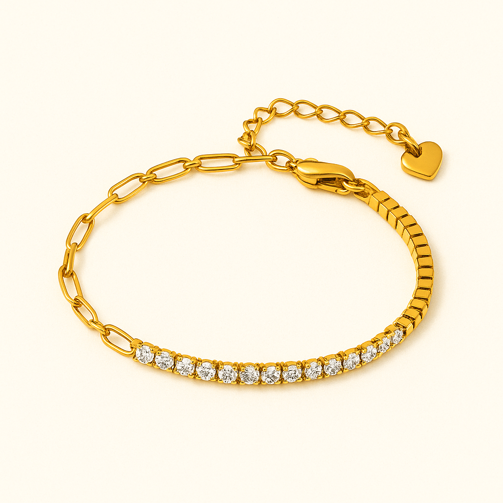 FAE Paperclip and Tennis Bracelet