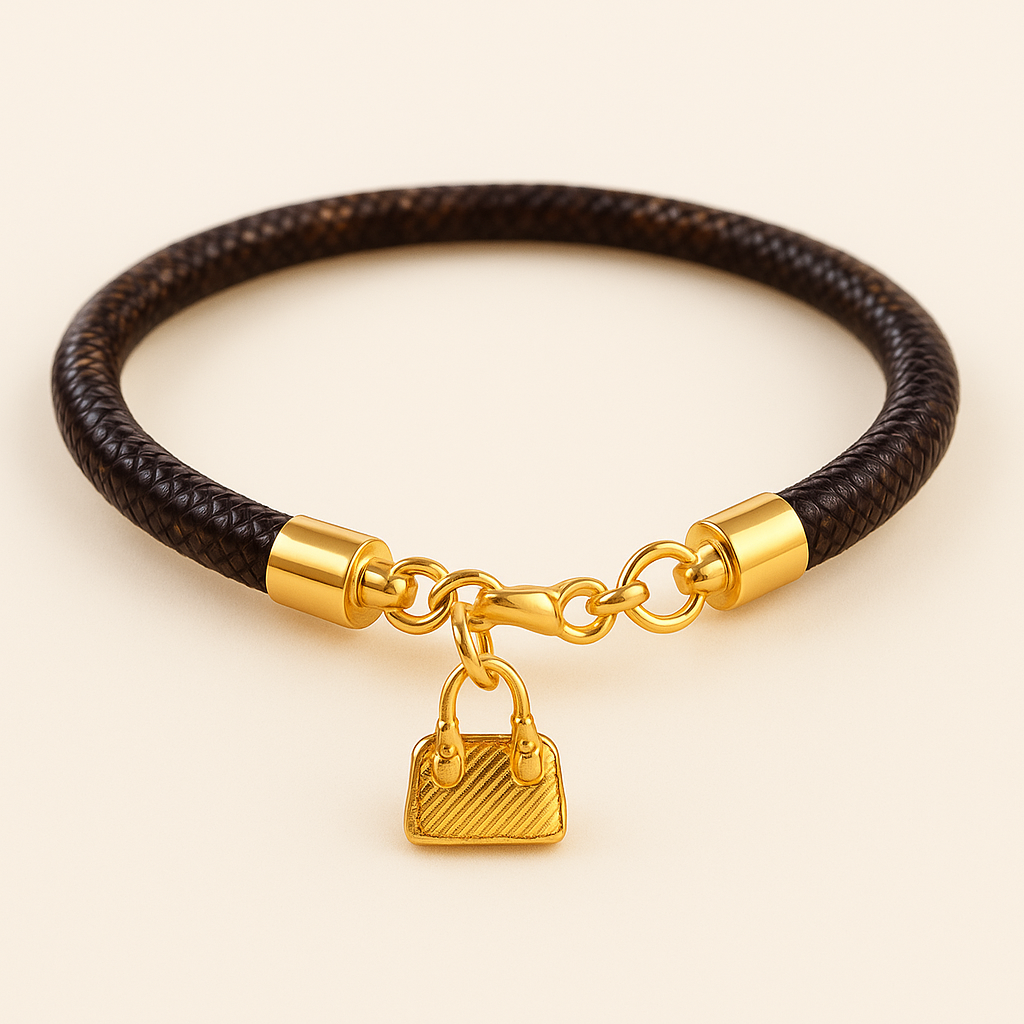 LULU Gold Bag Bracelet