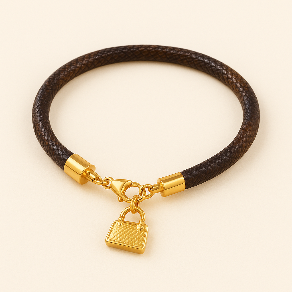LULU Gold Bag Bracelet