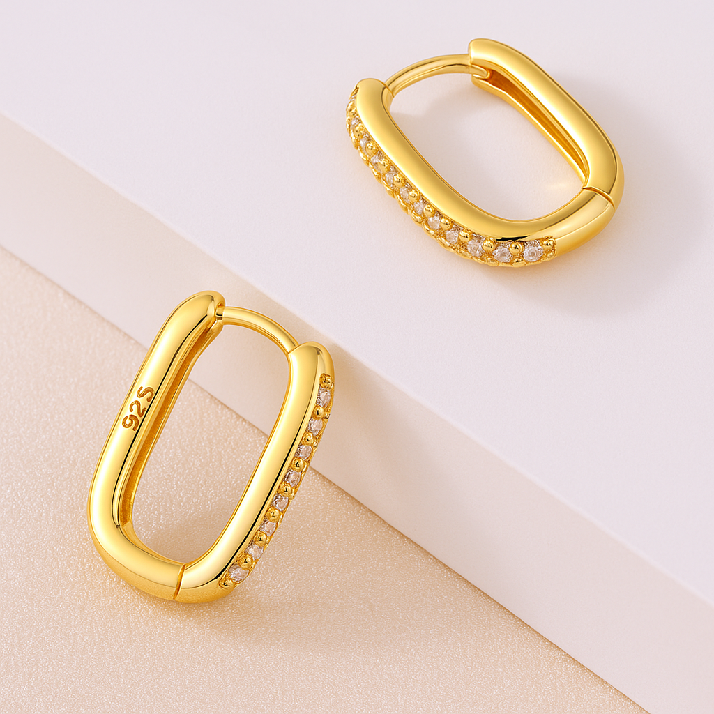 Quadratische Melissa-Ohrringe