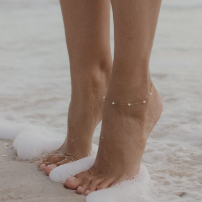 CALI Perlen Anklet | Gold