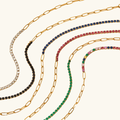 FAE Paperclip and Tennis Bracelet