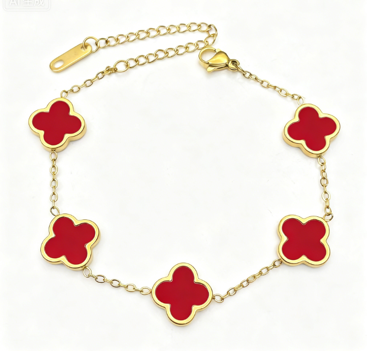 CLOVER Zilveren Armband