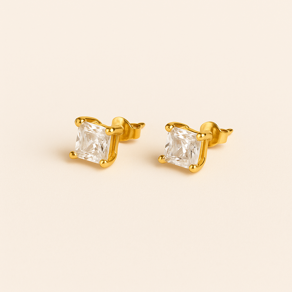 APRIL Earrings with Zircon
