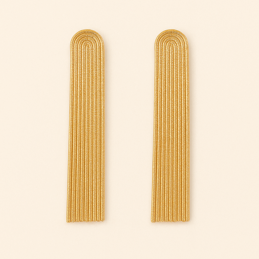LYRA Gold Fringe Earrings