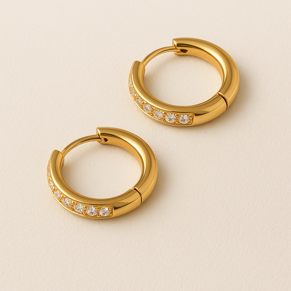 ARIELLE Gold Zirkonia Ohrringe