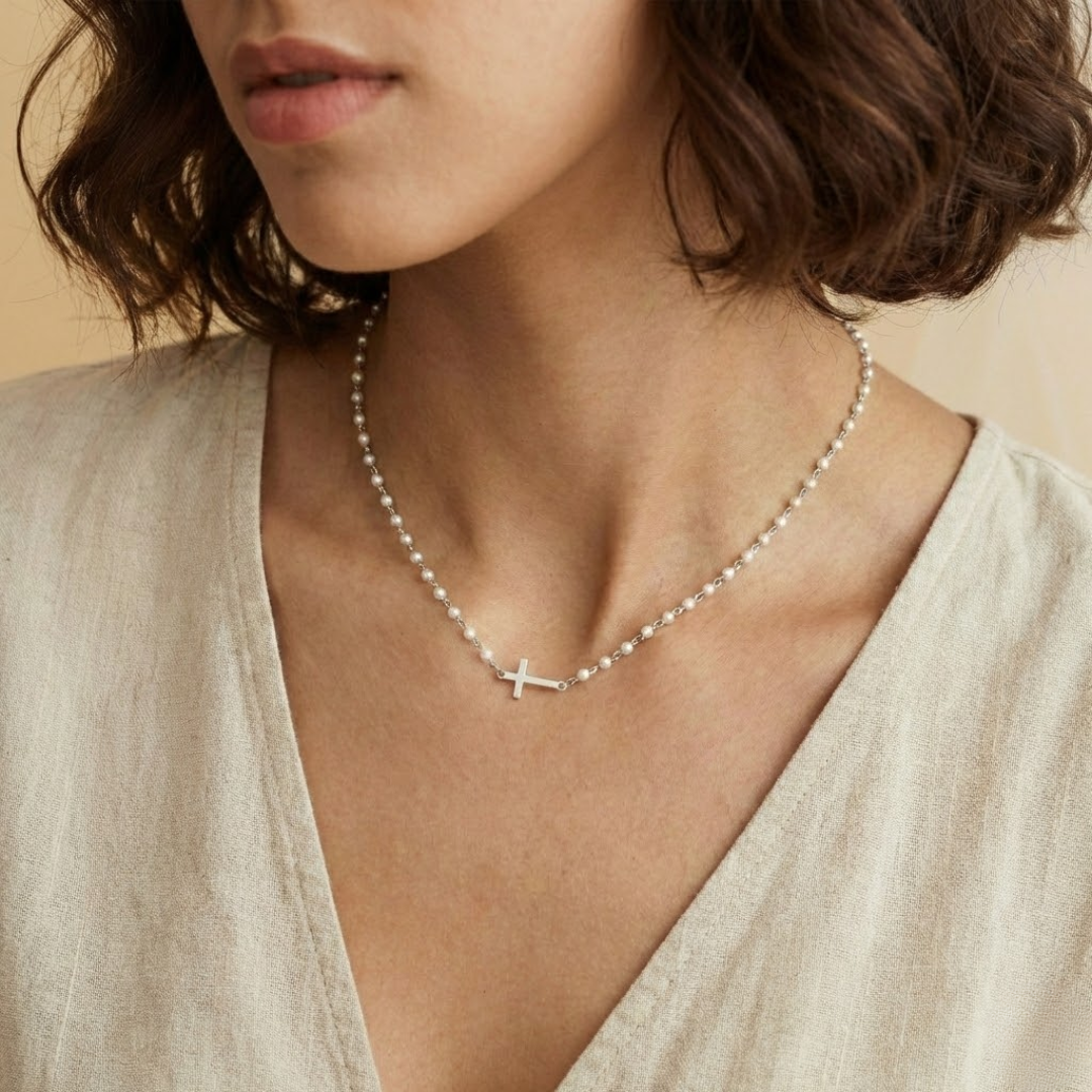 Gracia | Parelketting met Kruis