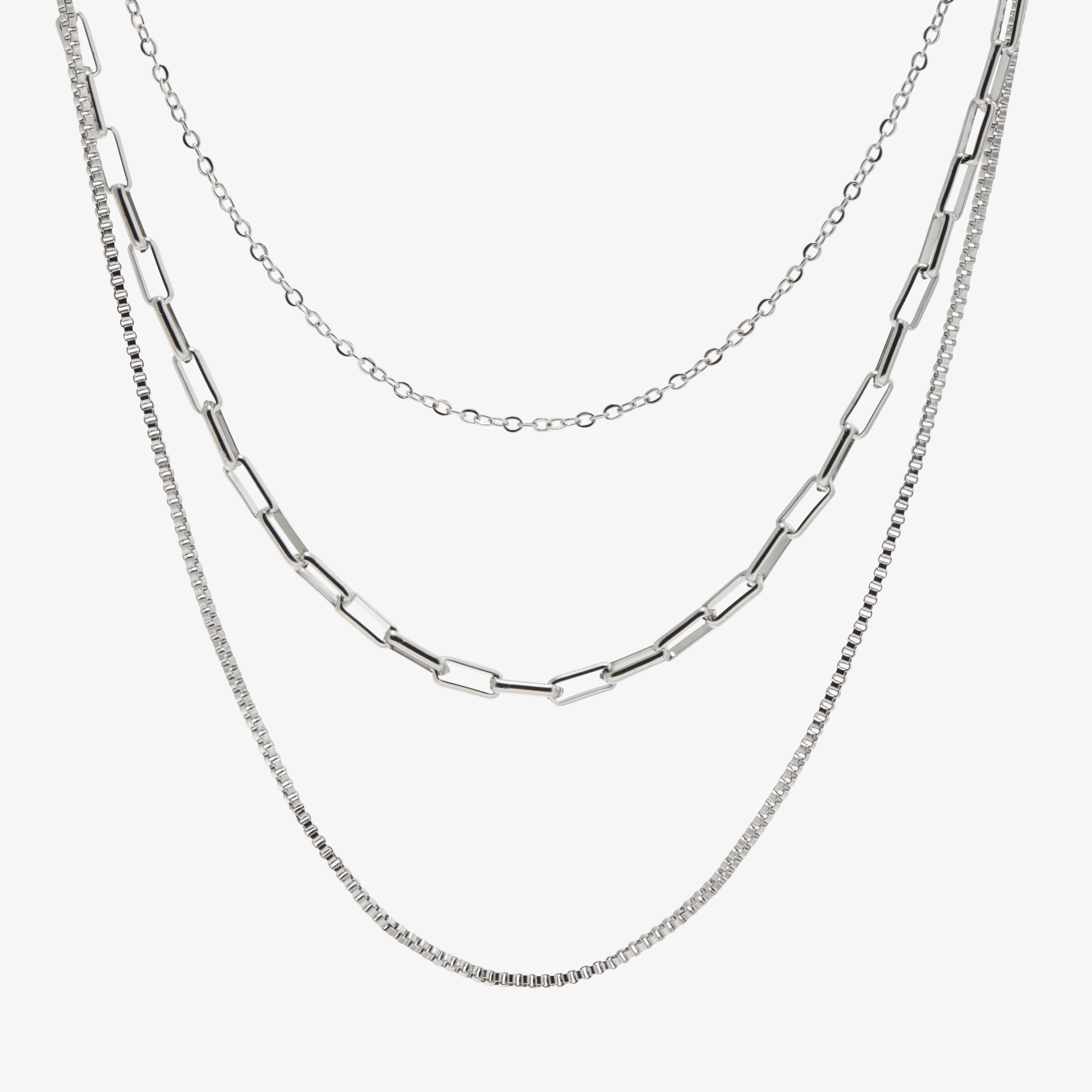 SOLARA Goldfarbener mehrlagiger Choker