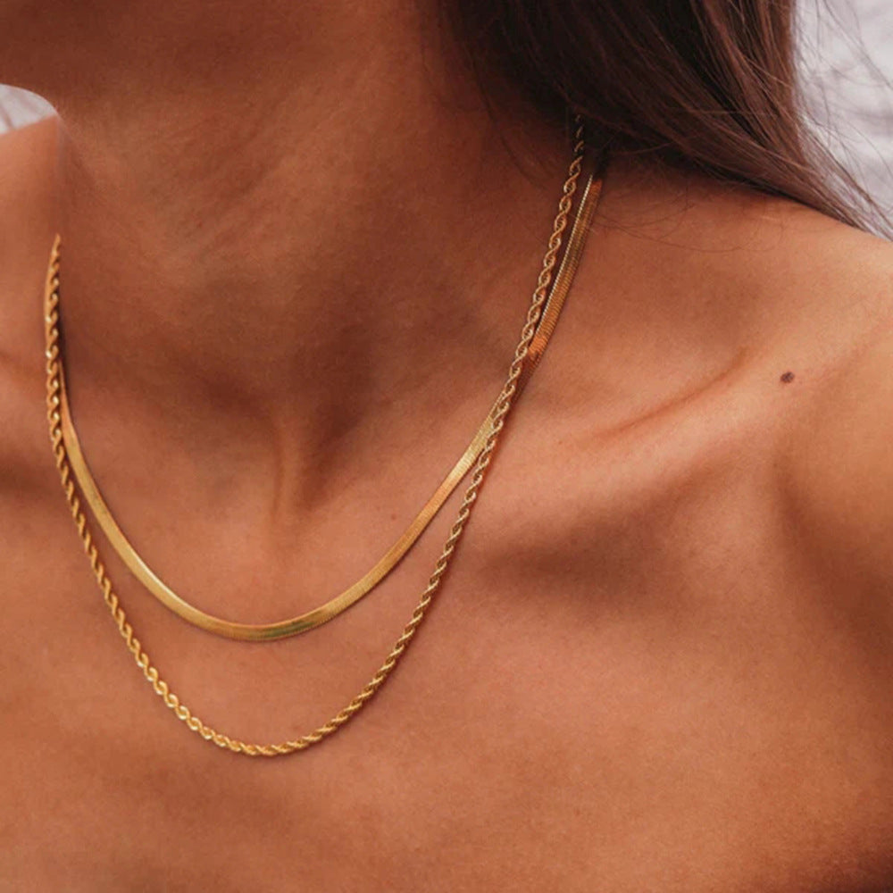 HAILEY Layered Gold Necklace