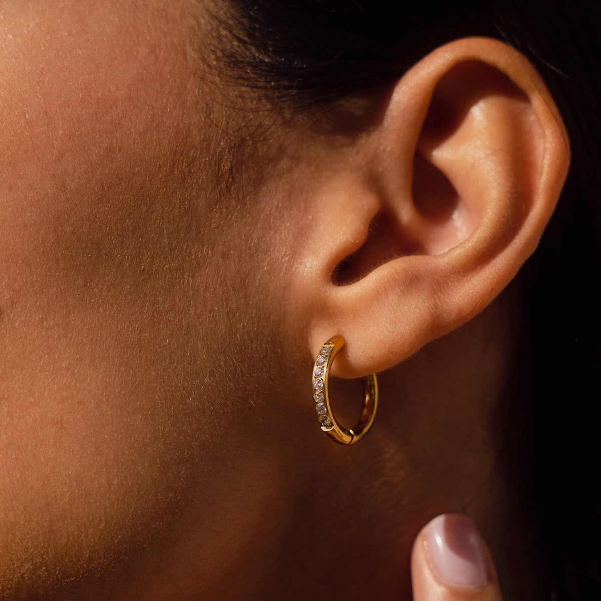 ARIELLE Gold Zirkonia Ohrringe