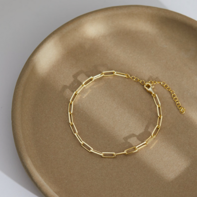 MAUI Gold Paperclip Armband