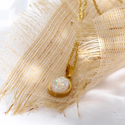OCEAN Gold Drop Necklace