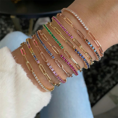FAE Paperclip und Tennisarmband