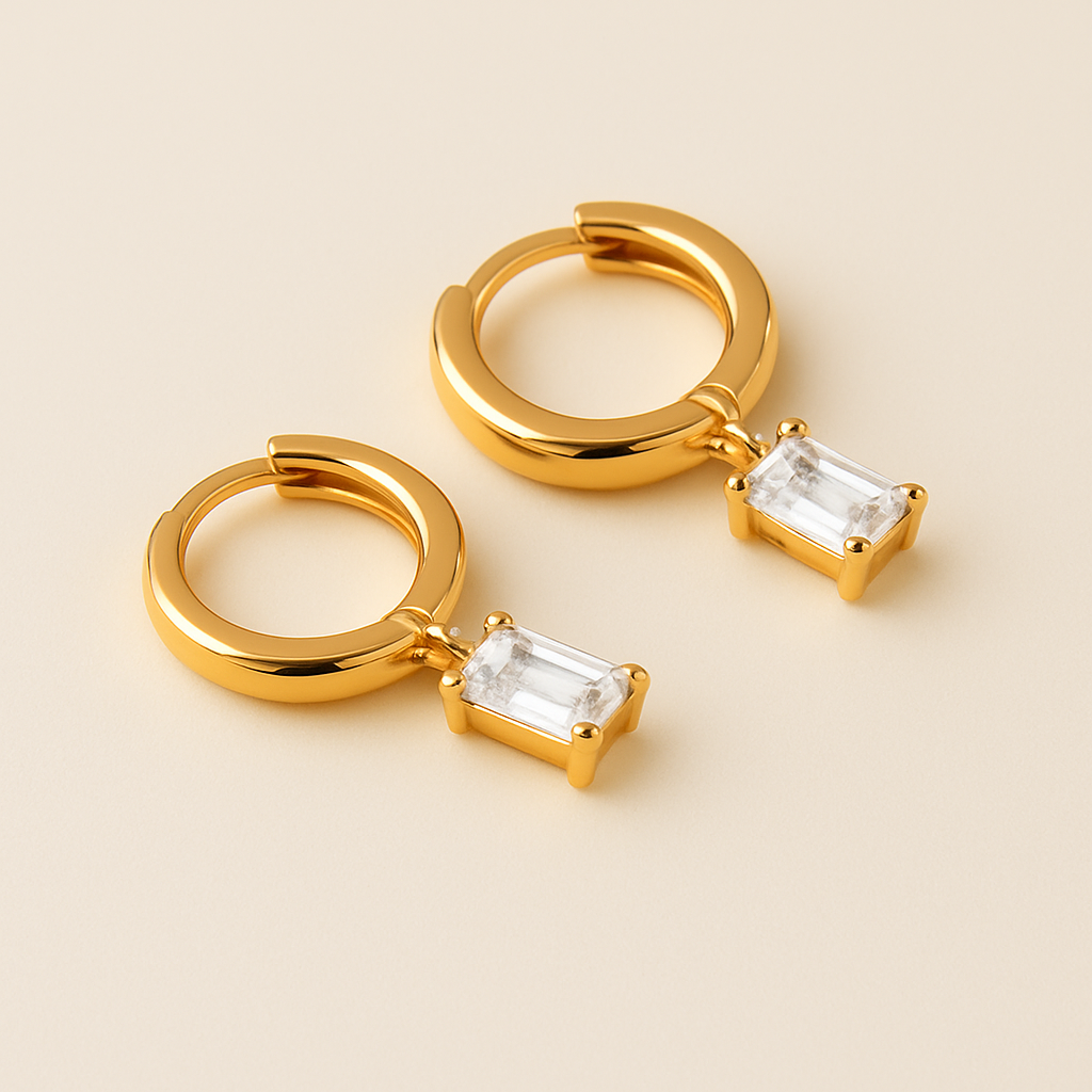 BELLA Gold Birthstone Hoops